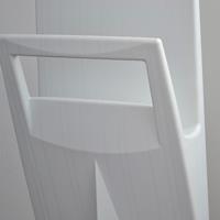 Eccopanta Schlafzimmer-Kleiderständer mit Nadelstreif-Optik  - weiss 3